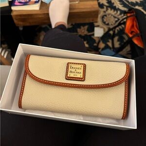Dooney & Bourke Cream and Tan Women's Wallet